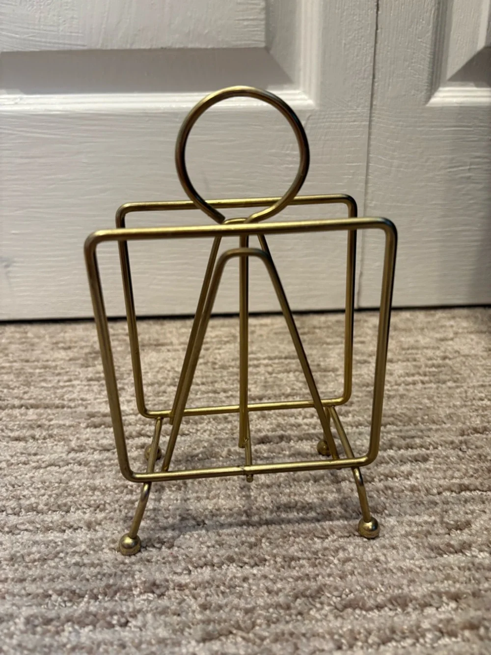 Gold Wire Napkin Holder Stand - Decorative Kitchen Accessory
